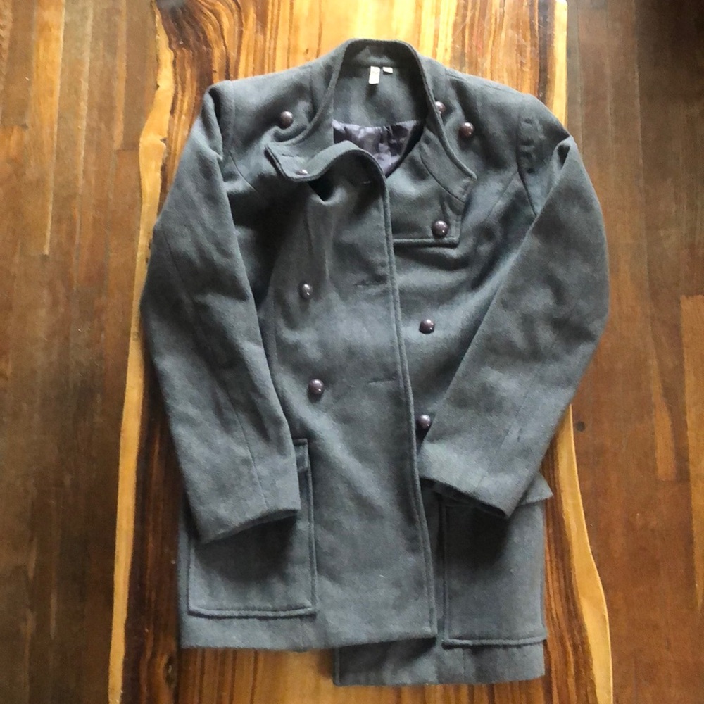 Hush gray pea coat